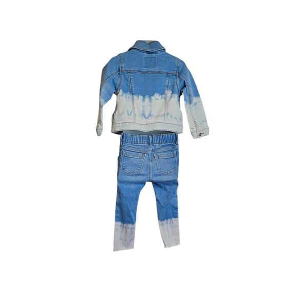 Old Navy Washed Denim Jeans And Jacket Set Size 2T (2T) - Picture 2 of 2